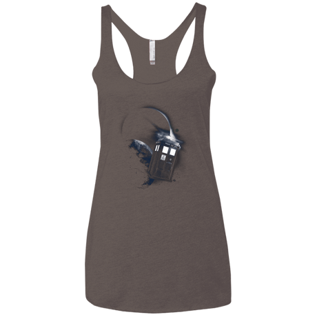 T-Shirts Macchiato / X-Small TARDIS 2 Women's Triblend Racerback Tank