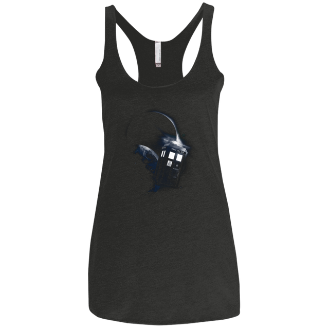 T-Shirts Vintage Black / X-Small TARDIS 2 Women's Triblend Racerback Tank