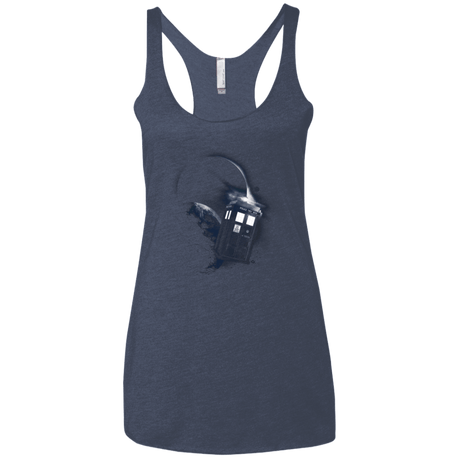 T-Shirts Vintage Navy / X-Small TARDIS 2 Women's Triblend Racerback Tank