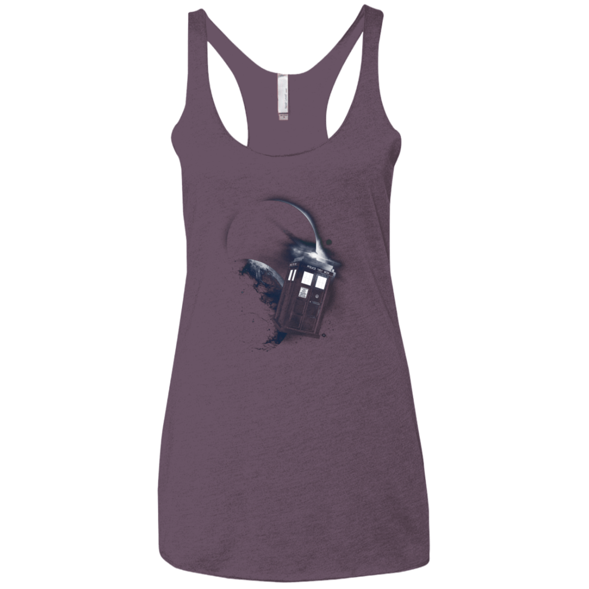 T-Shirts Vintage Purple / X-Small TARDIS 2 Women's Triblend Racerback Tank