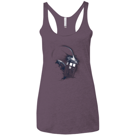 T-Shirts Vintage Purple / X-Small TARDIS 2 Women's Triblend Racerback Tank