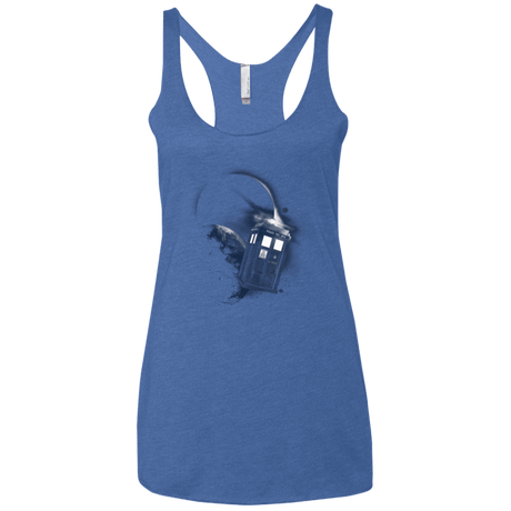 T-Shirts Vintage Royal / X-Small TARDIS 2 Women's Triblend Racerback Tank