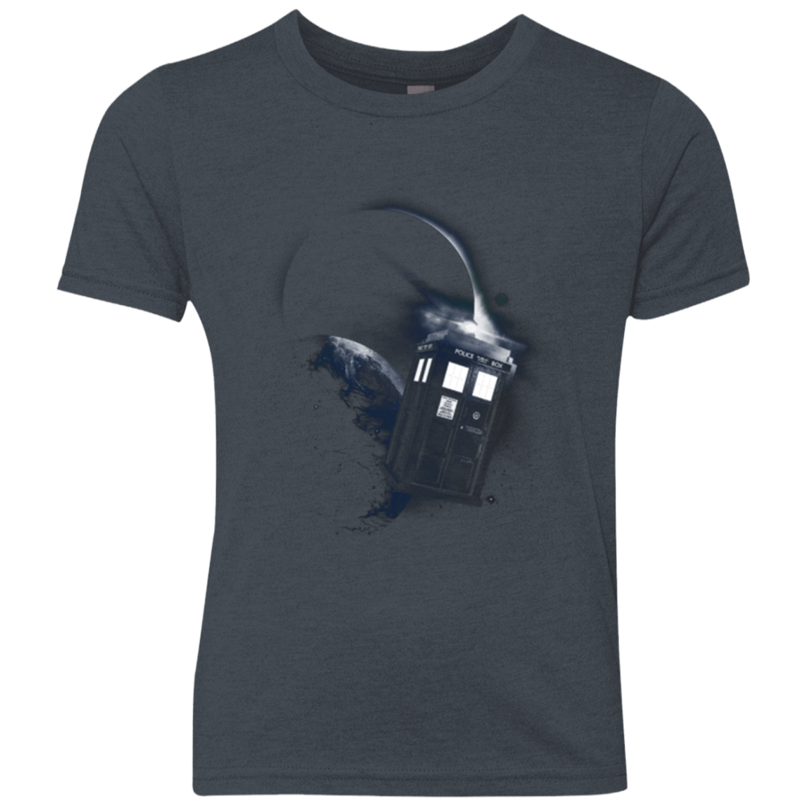 T-Shirts Vintage Navy / YXS TARDIS 2 Youth Triblend T-Shirt