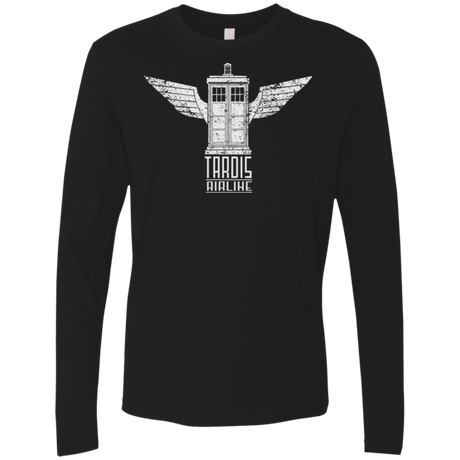 T-Shirts Black / Small Tardis Airline Men's Premium Long Sleeve