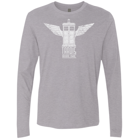 T-Shirts Heather Grey / Small Tardis Airline Men's Premium Long Sleeve