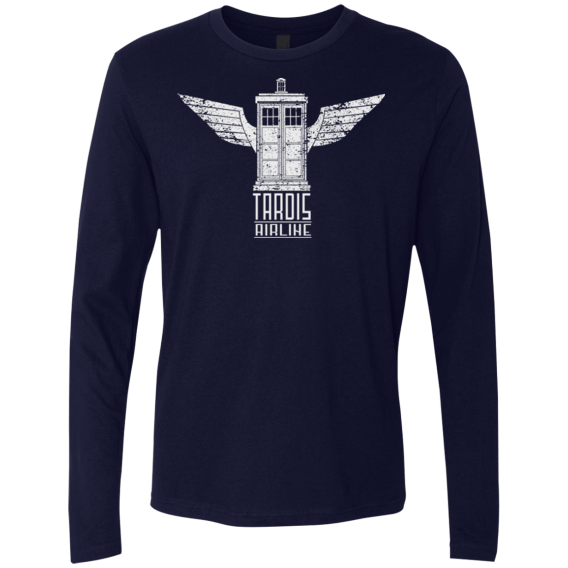 T-Shirts Midnight Navy / Small Tardis Airline Men's Premium Long Sleeve