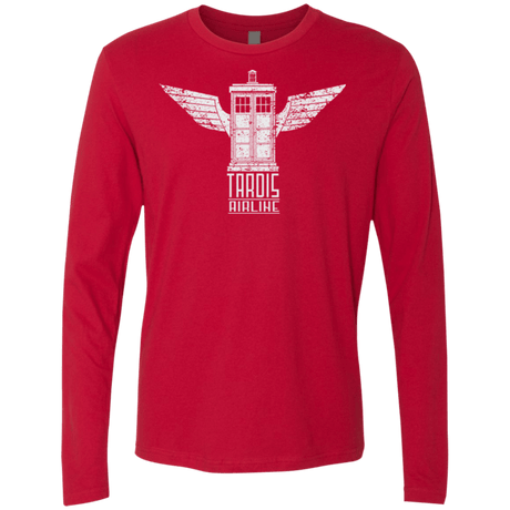 T-Shirts Red / Small Tardis Airline Men's Premium Long Sleeve