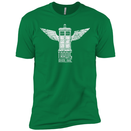 T-Shirts Kelly Green / X-Small Tardis Airline Men's Premium T-Shirt