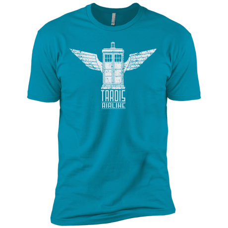 T-Shirts Turquoise / X-Small Tardis Airline Men's Premium T-Shirt