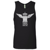 T-Shirts Black / Small Tardis Airline Men's Premium Tank Top
