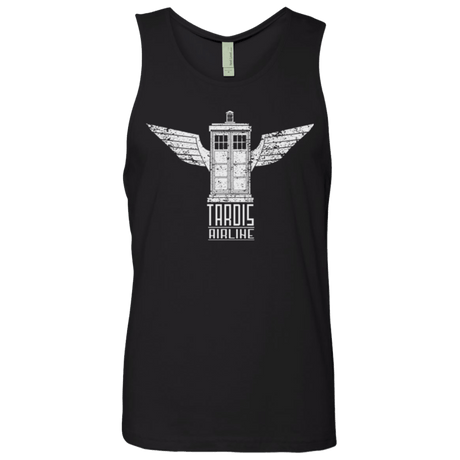 T-Shirts Black / Small Tardis Airline Men's Premium Tank Top