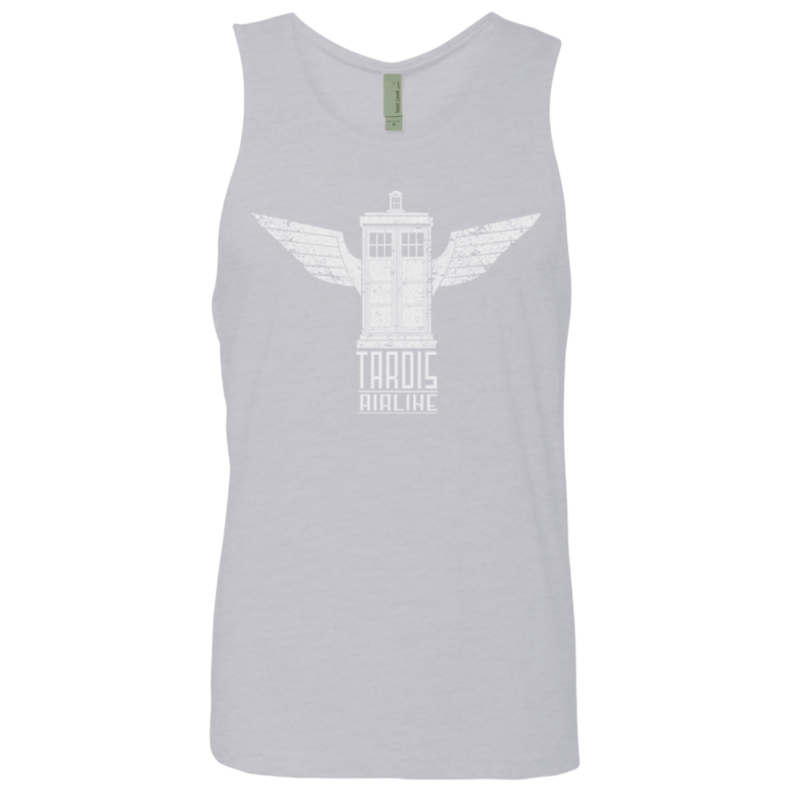 T-Shirts Heather Grey / Small Tardis Airline Men's Premium Tank Top