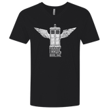 T-Shirts Black / X-Small Tardis Airline Men's Premium V-Neck