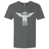 T-Shirts Heavy Metal / X-Small Tardis Airline Men's Premium V-Neck