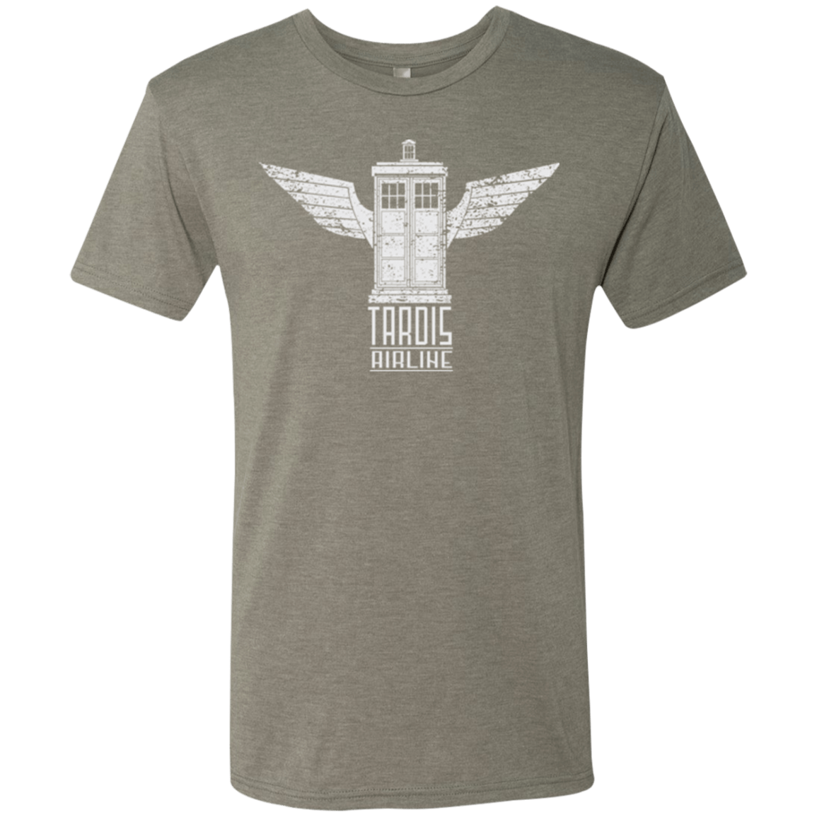 T-Shirts Venetian Grey / Small Tardis Airline Men's Triblend T-Shirt