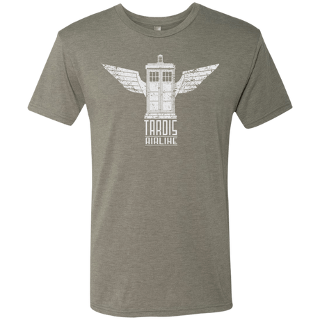 T-Shirts Venetian Grey / Small Tardis Airline Men's Triblend T-Shirt