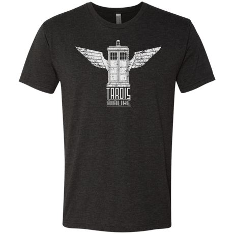 T-Shirts Vintage Black / Small Tardis Airline Men's Triblend T-Shirt
