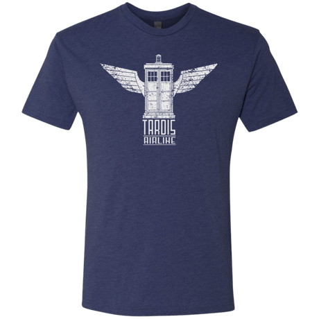 T-Shirts Vintage Navy / Small Tardis Airline Men's Triblend T-Shirt