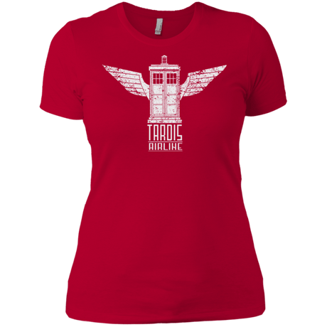 T-Shirts Red / X-Small Tardis Airline Women's Premium T-Shirt