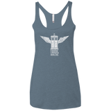 T-Shirts Indigo / X-Small Tardis Airline Women's Triblend Racerback Tank