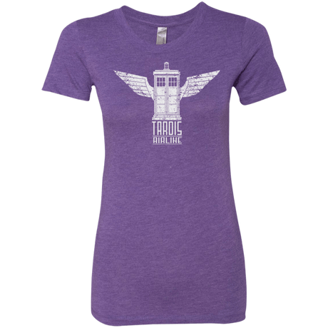 T-Shirts Purple Rush / Small Tardis Airline Women's Triblend T-Shirt