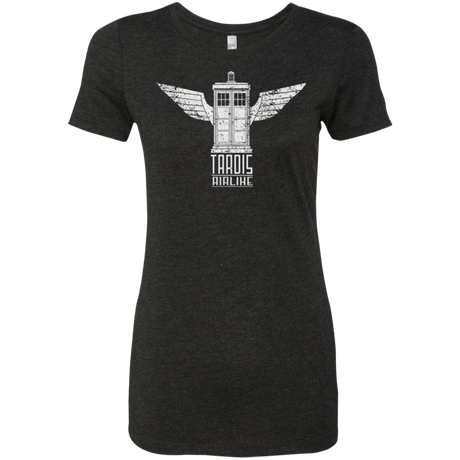 T-Shirts Vintage Black / Small Tardis Airline Women's Triblend T-Shirt