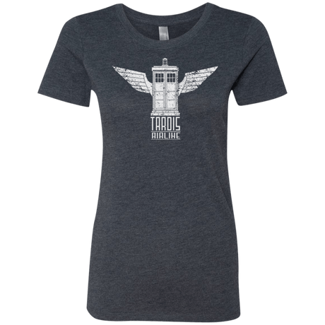 T-Shirts Vintage Navy / Small Tardis Airline Women's Triblend T-Shirt