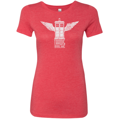 T-Shirts Vintage Red / Small Tardis Airline Women's Triblend T-Shirt