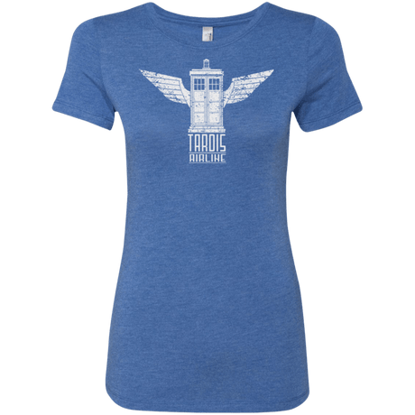 T-Shirts Vintage Royal / Small Tardis Airline Women's Triblend T-Shirt
