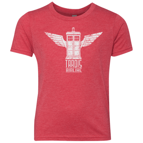 T-Shirts Vintage Red / YXS Tardis Airline Youth Triblend T-Shirt