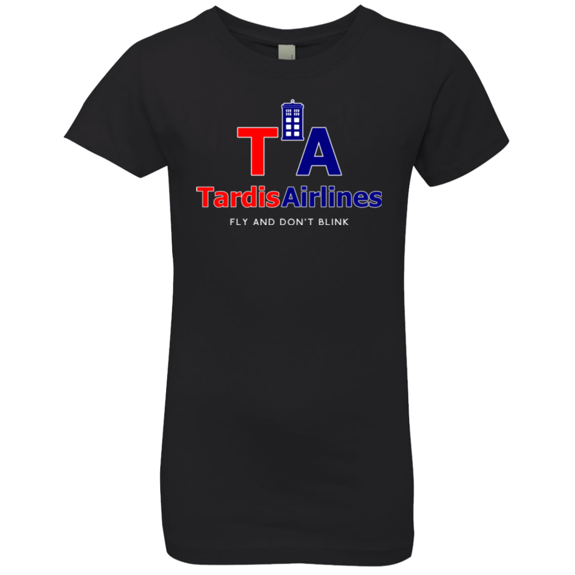 T-Shirts Black / YXS Tardis Airlines Girls Premium T-Shirt