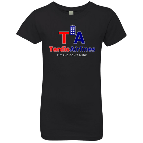 T-Shirts Black / YXS Tardis Airlines Girls Premium T-Shirt