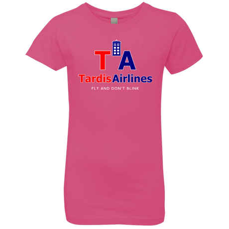 T-Shirts Hot Pink / YXS Tardis Airlines Girls Premium T-Shirt