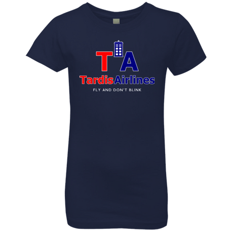 T-Shirts Midnight Navy / YXS Tardis Airlines Girls Premium T-Shirt