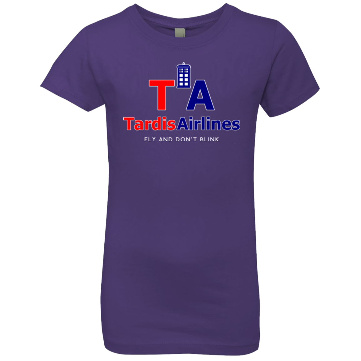 T-Shirts Purple Rush / YXS Tardis Airlines Girls Premium T-Shirt