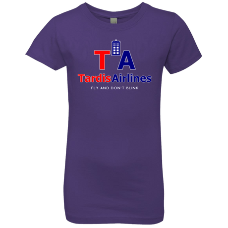 T-Shirts Purple Rush / YXS Tardis Airlines Girls Premium T-Shirt