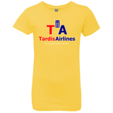 T-Shirts Vibrant Yellow / YXS Tardis Airlines Girls Premium T-Shirt