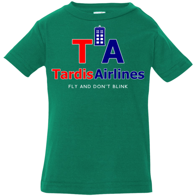 T-Shirts Kelly / 6 Months Tardis Airlines Infant Premium T-Shirt