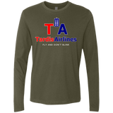 T-Shirts Military Green / Small Tardis Airlines Men's Premium Long Sleeve