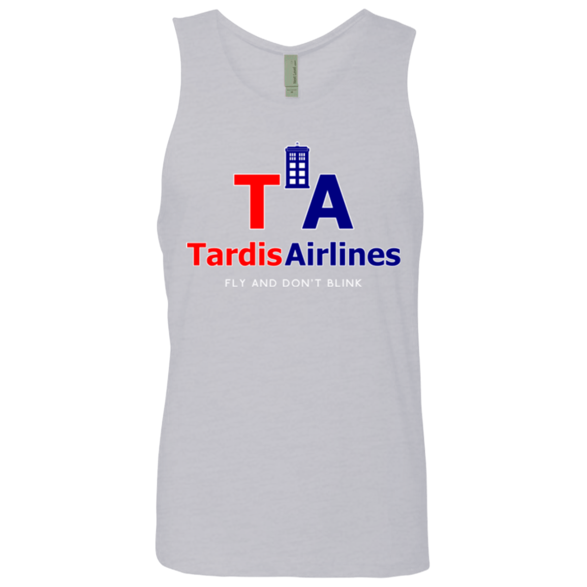T-Shirts Heather Grey / Small Tardis Airlines Men's Premium Tank Top