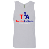 T-Shirts Heather Grey / Small Tardis Airlines Men's Premium Tank Top