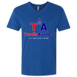 T-Shirts Royal / X-Small Tardis Airlines Men's Premium V-Neck