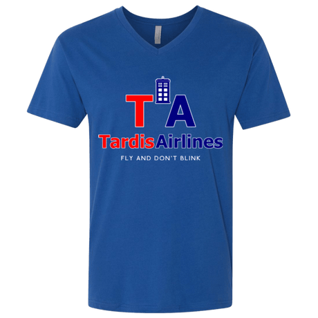 T-Shirts Royal / X-Small Tardis Airlines Men's Premium V-Neck