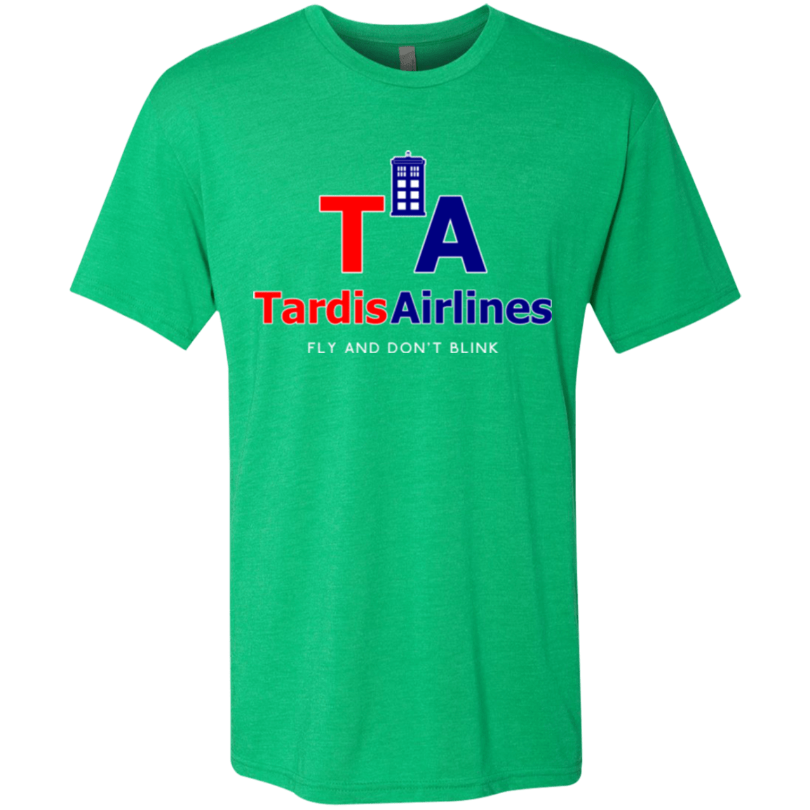 T-Shirts Envy / Small Tardis Airlines Men's Triblend T-Shirt