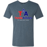T-Shirts Indigo / Small Tardis Airlines Men's Triblend T-Shirt