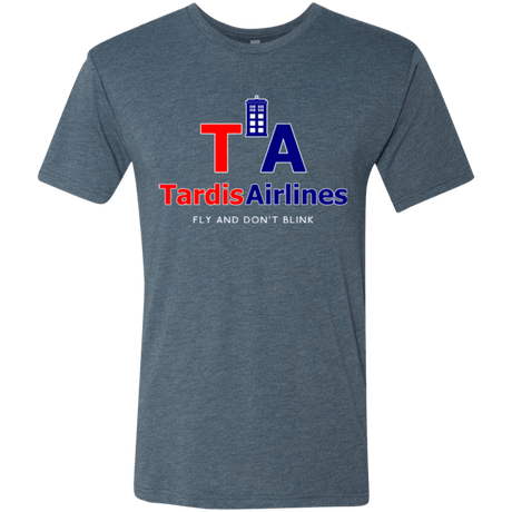 T-Shirts Indigo / Small Tardis Airlines Men's Triblend T-Shirt
