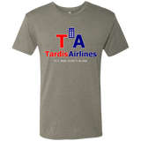 T-Shirts Venetian Grey / Small Tardis Airlines Men's Triblend T-Shirt