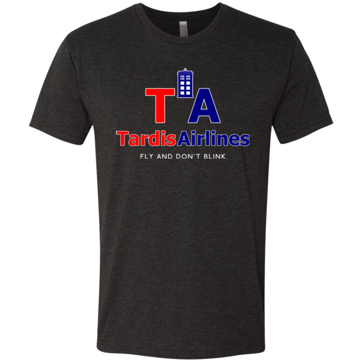 T-Shirts Vintage Black / Small Tardis Airlines Men's Triblend T-Shirt