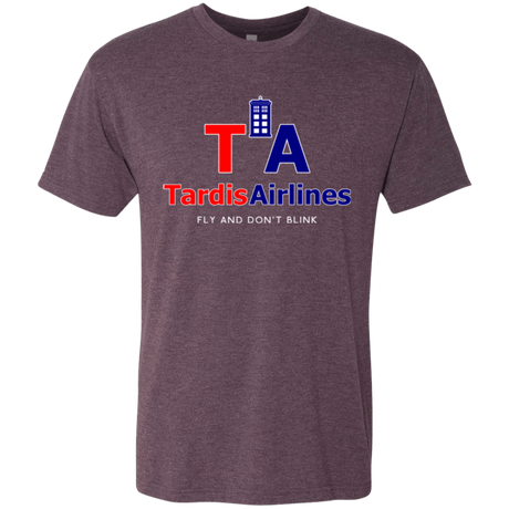 T-Shirts Vintage Purple / Small Tardis Airlines Men's Triblend T-Shirt