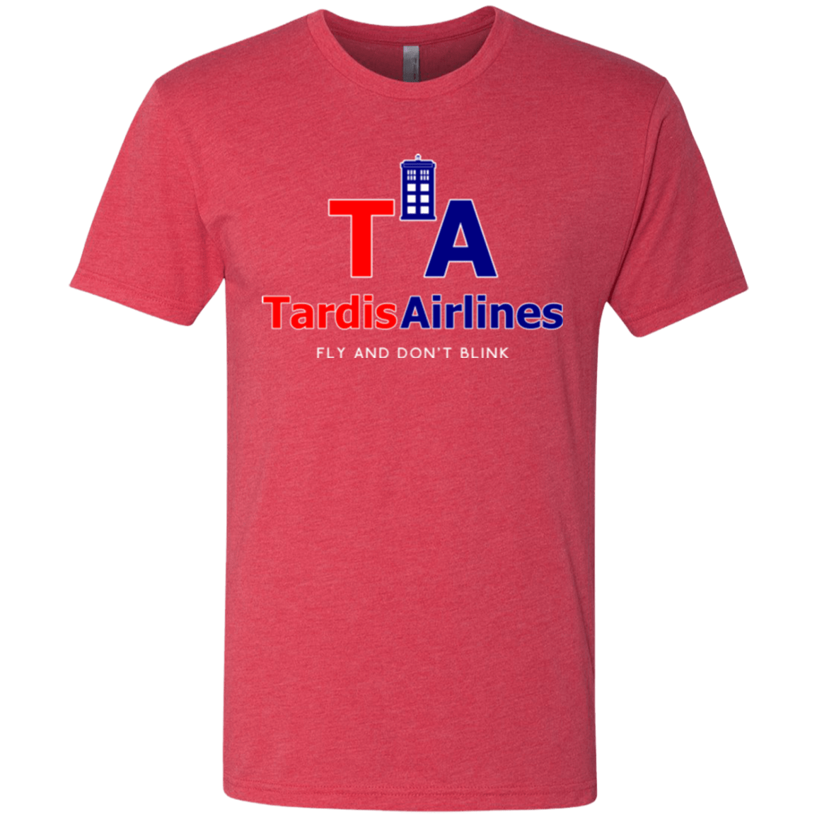 T-Shirts Vintage Red / Small Tardis Airlines Men's Triblend T-Shirt